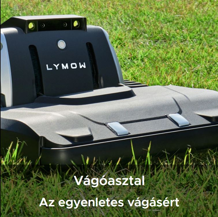 Robotfűnyíró terepre vágóasztallal - Lymow